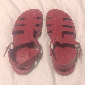 Red Duckfeet Sandals size 38 EUR; 7.5-8 US